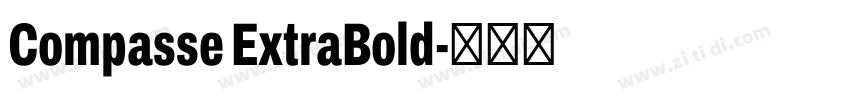Compasse ExtraBold字体转换